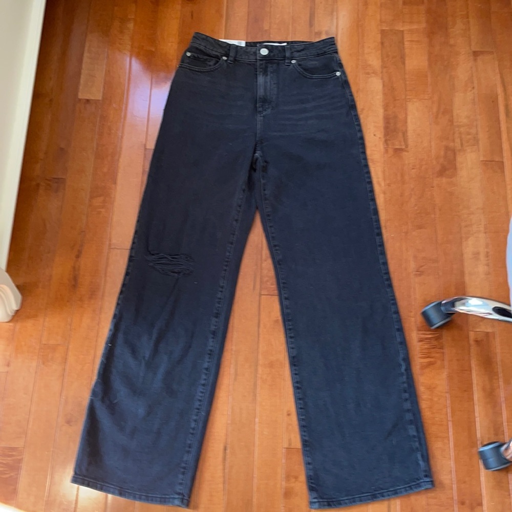 Brand new Garage wide leg black jeans